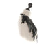 SiaLinda: Brustschmuck Blacky II, schwarz, mit Spitze, Federn und schwarzen Kristallperlen - SiaLinda.com